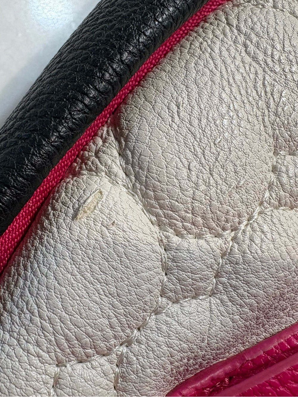 White and Pink Heart Backpack - Picture 10 of 11